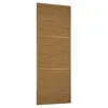 Linear Sliding Wardrobe Door 3 Panel Oak With Oak Frame (W)610mm