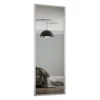 Ellipse Sliding Wardrobe Door 1 Panel Mirror With Aluminium Frame (W)610mm