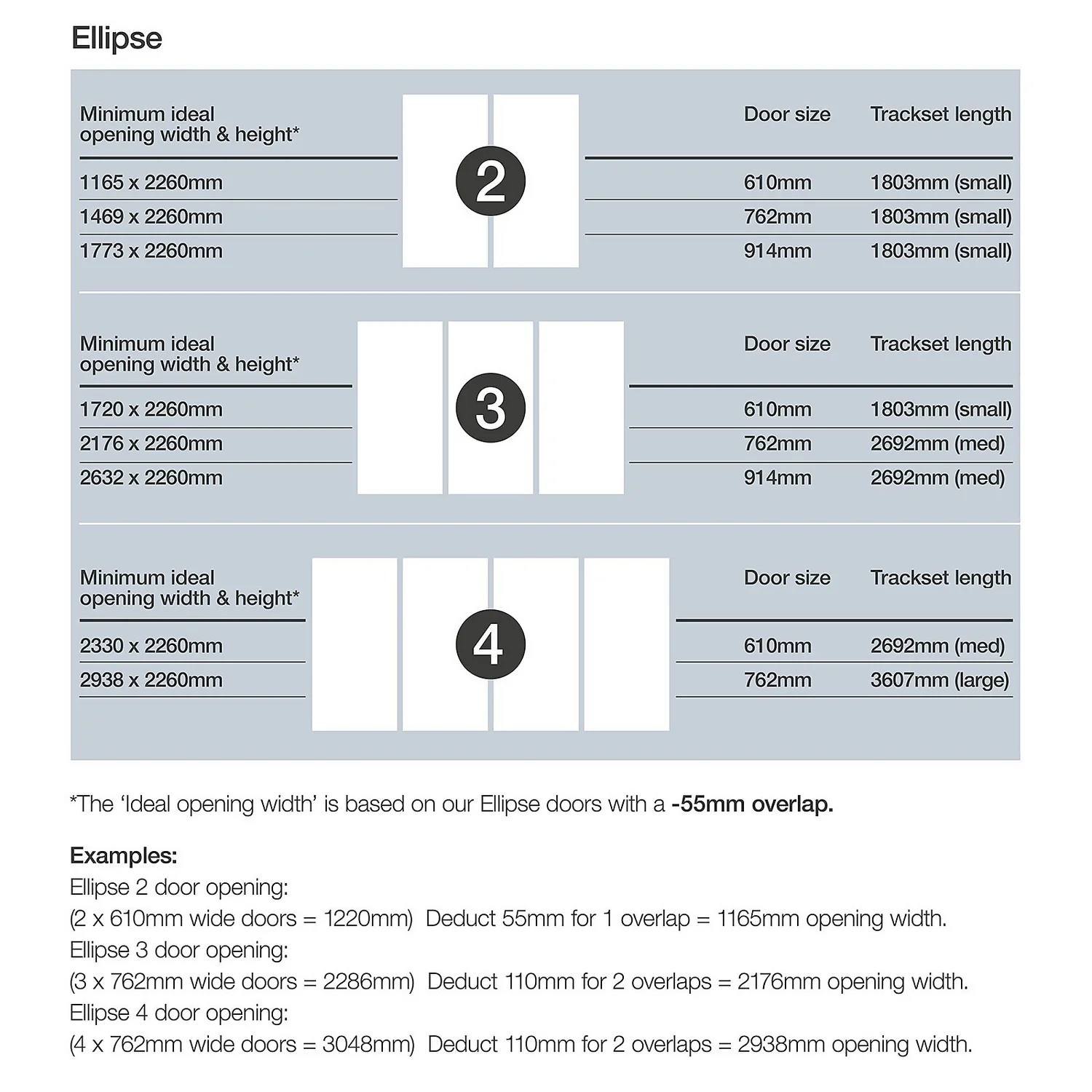 Ellipse Sliding Wardrobe Door 1 Panel Mirror With Aluminium Frame (W)610mm - Image 4