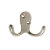 Basic Double Robe Hook - Satin Nickel