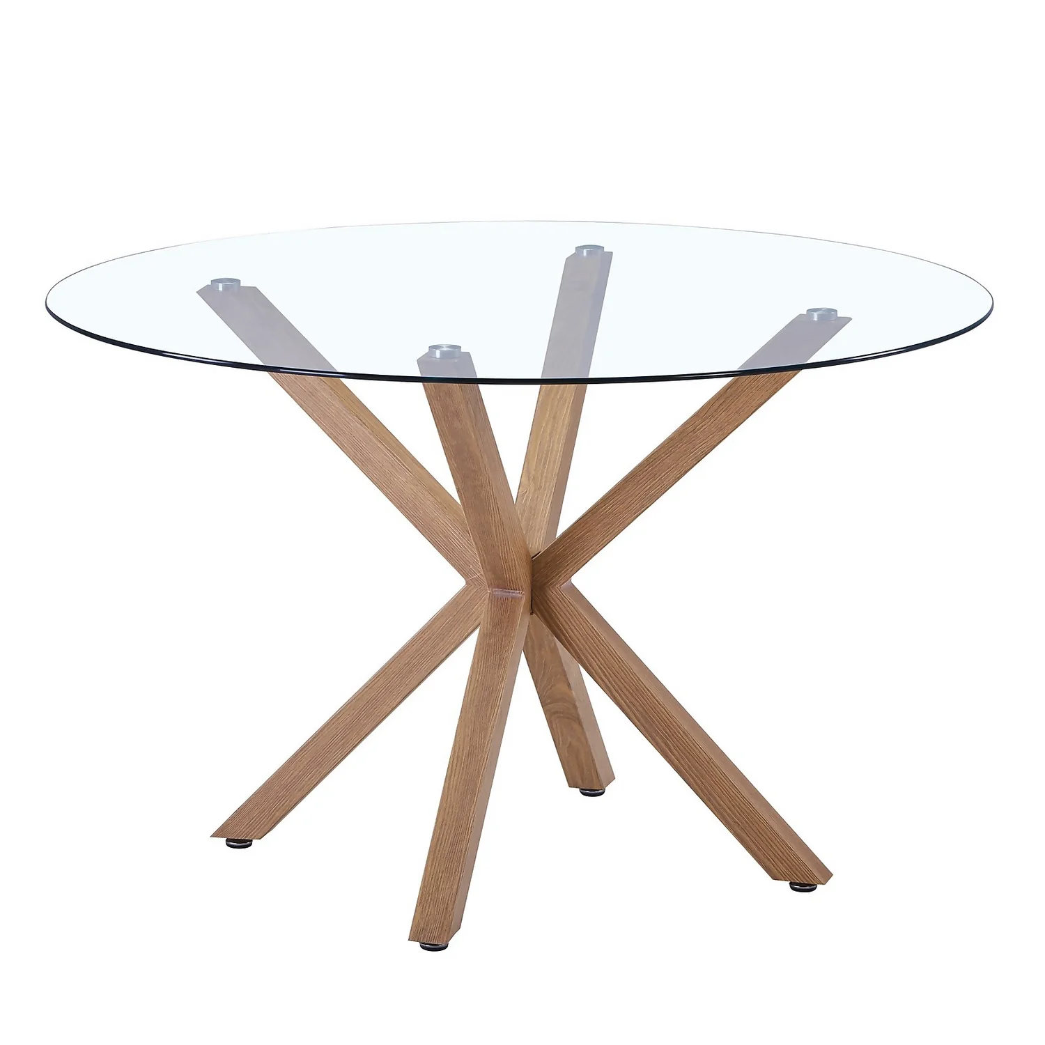 Ludlow Round Glass Dining Table