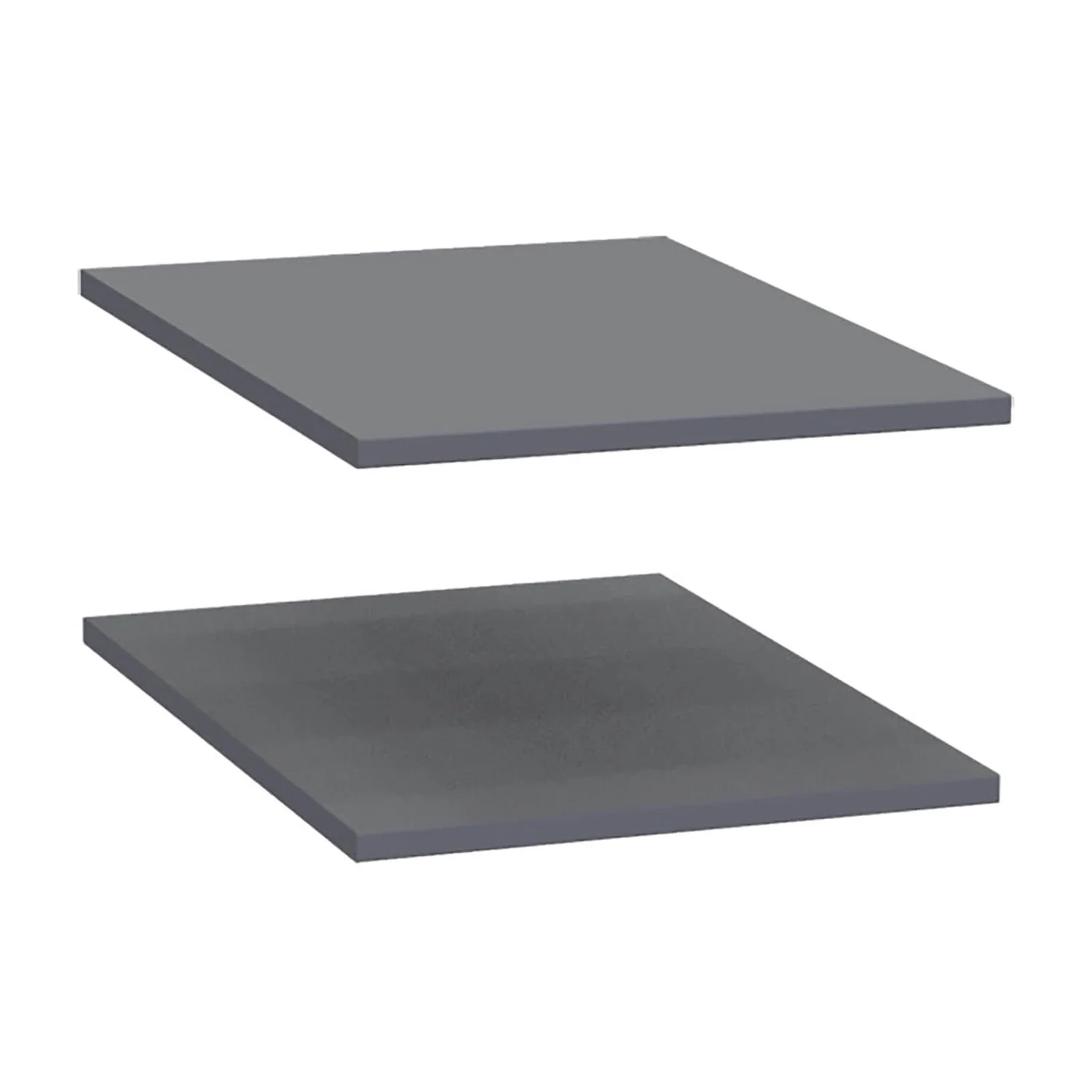 House Beautiful Fitted Bedroom Single Wardrobe Shelf - Grey X 2