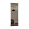 Ellipse Sliding Wardrobe Door 1 Panel Bronze Mirror With Aluminium Frame (W)610mm