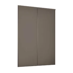 Classic 2 Door Sliding Wardrobe Kit Stone Grey Panel (W)1793 X (H)2260mm