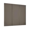Classic 3 Door Sliding Wardrobe Kit Stone Grey Panel (W)2672 X (H)2260mm