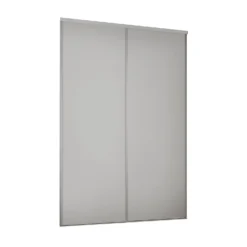 Classic 2 Door Sliding Wardrobe Kit Dove Grey Panel (W)1793 X (H)2260mm
