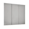 Classic 3 Door Sliding Wardrobe Kit Dove Grey Panel (W)1760 X (H)2260mm