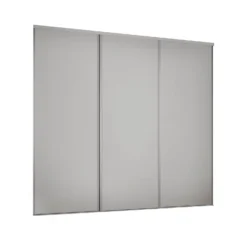 Classic 3 Door Sliding Wardrobe Kit Dove Grey Panel (W)2672 X (H)2260mm