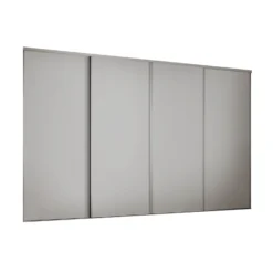 Classic 4 Door Sliding Wardrobe Kit Dove Grey Panel (W)2978 X (H)2260mm