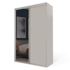 Cashmere Freestanding Sliding Wardrobe With Interiors (W)1220mm