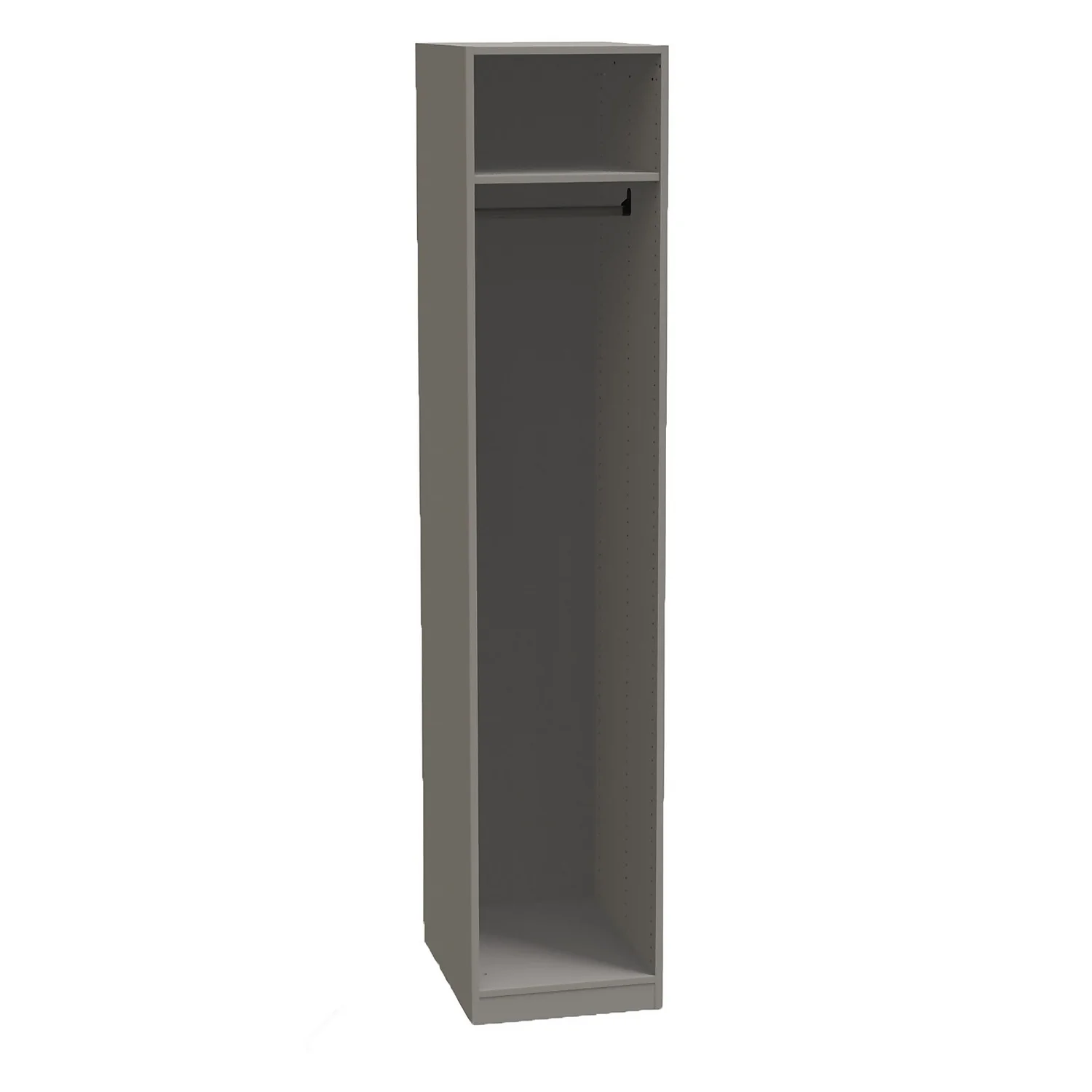 Fitted Bedroom Shaker Single Wardrobe - Grey - Image 2