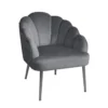 Sophia Scallop Occasional Chair - Grey