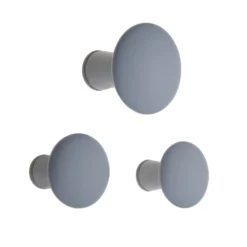 Wood Dots Hook Set - Grey