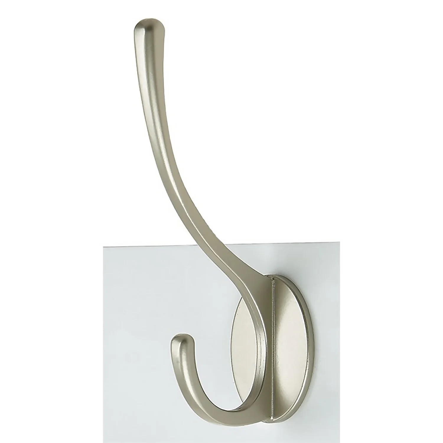 4 Victorian Satin Nickel Hooks On White Bloc Board - Image 3