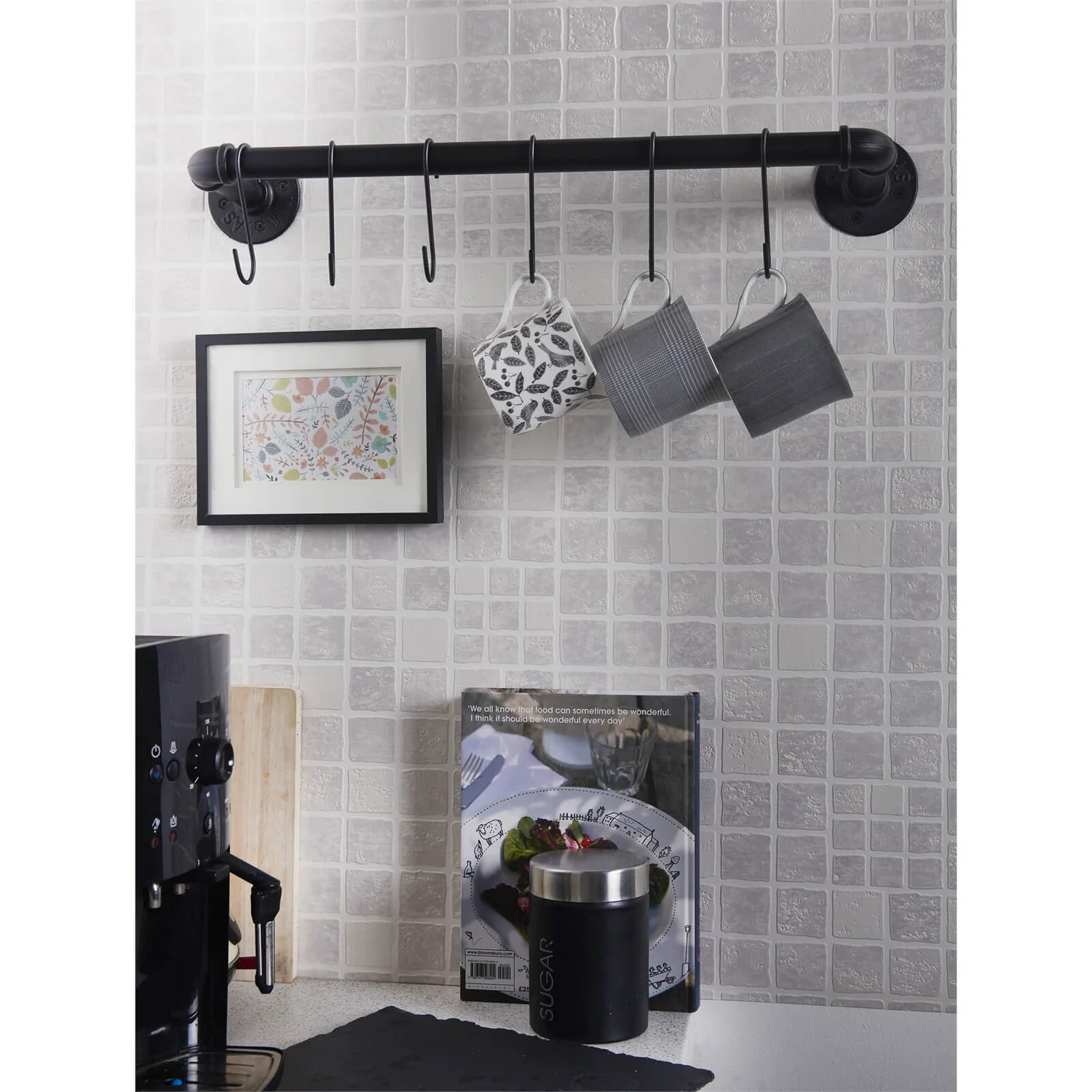 Industrial Pipe Rail With 'S' Hooks - Image 2