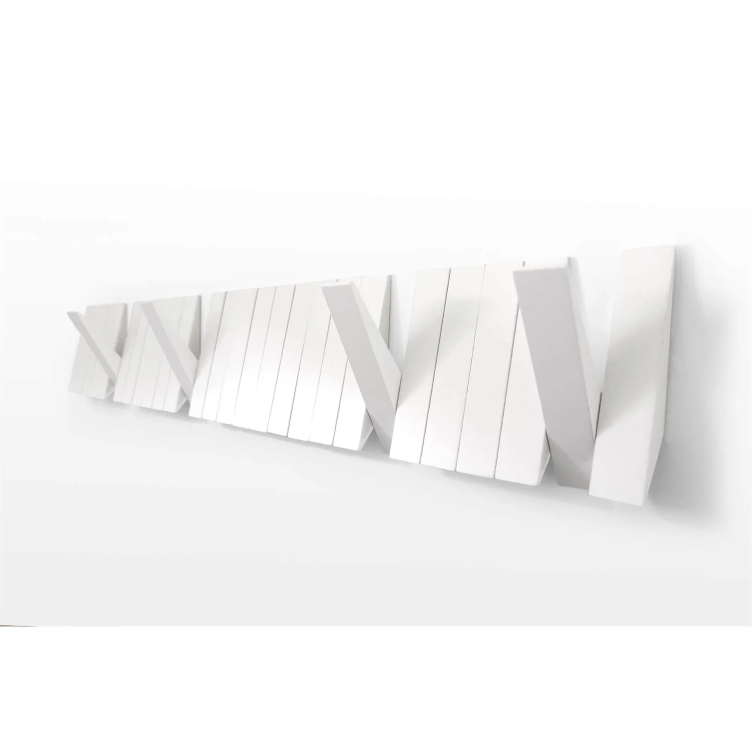 None Switchboard Wooden Coat Rack - White