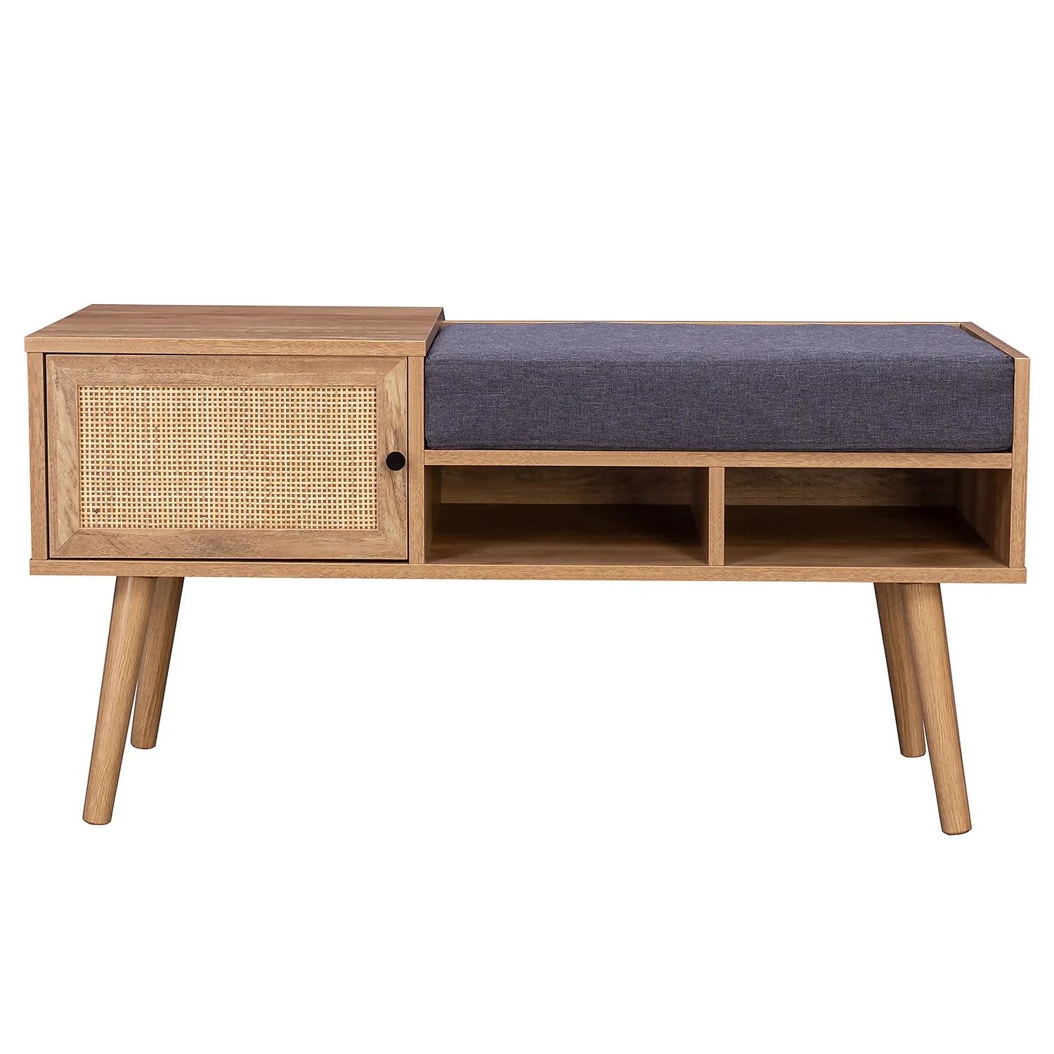 Kubu Rattan Hallway Bench - Image 3
