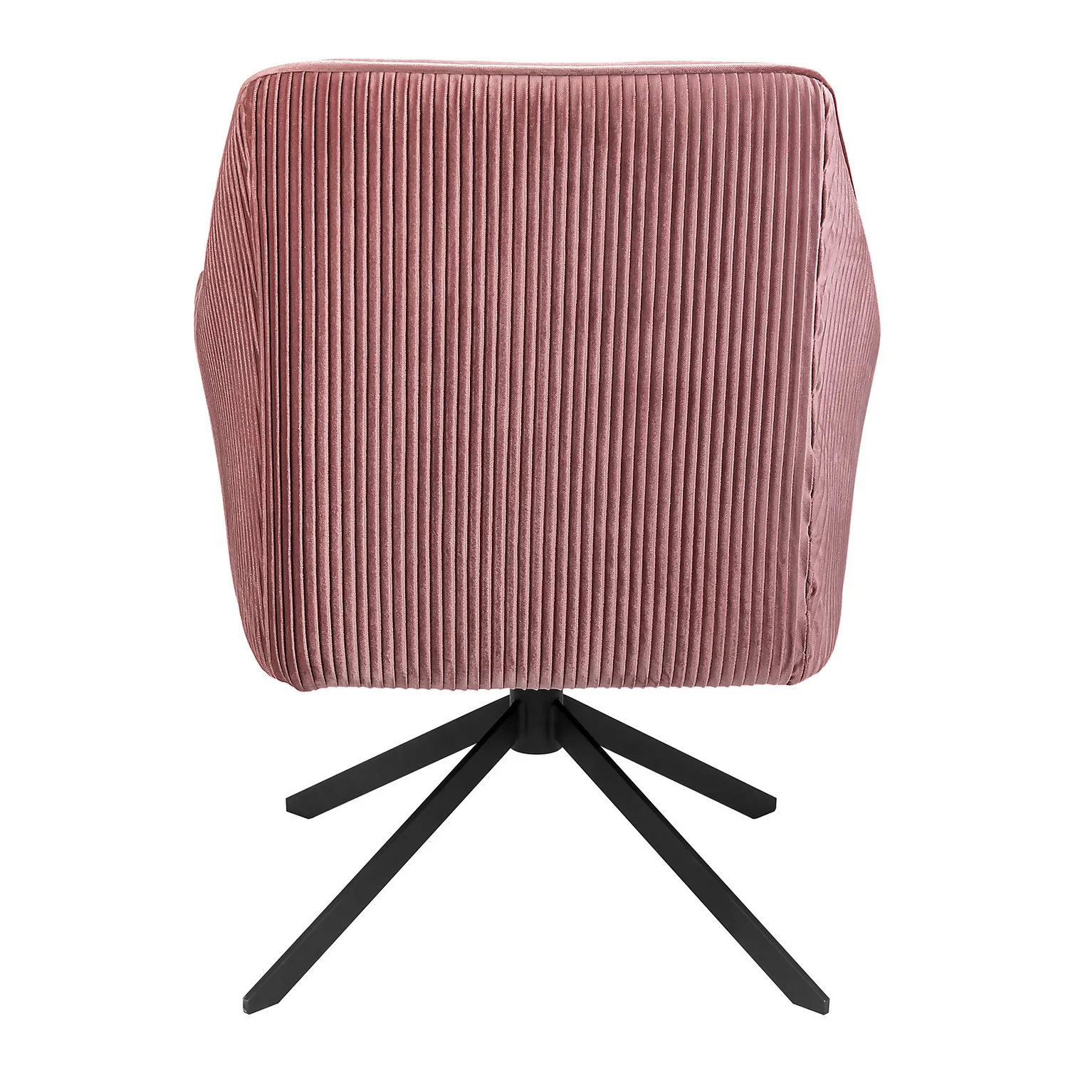 Pia Pleat Swivel Chair - Rose - Image 4