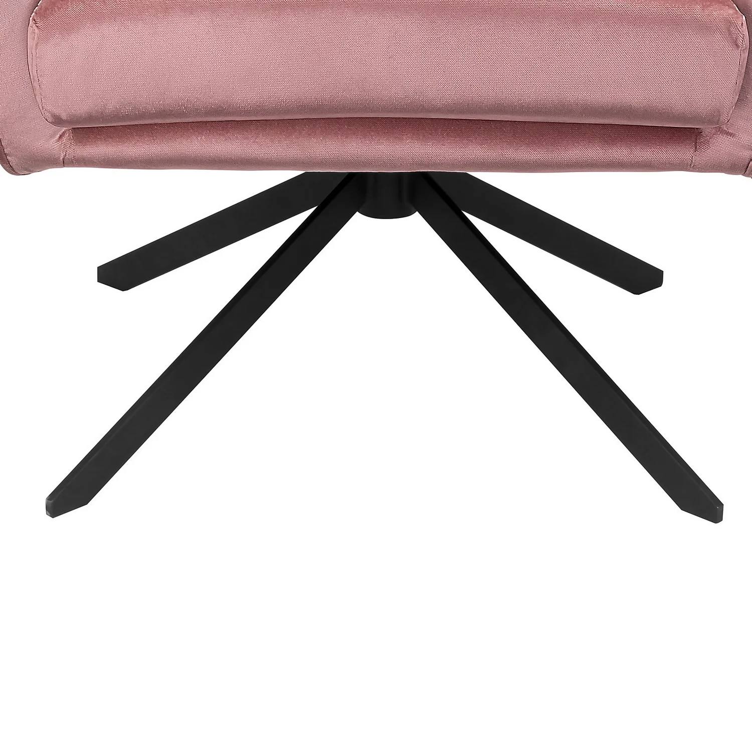 Pia Pleat Swivel Chair - Rose - Image 7