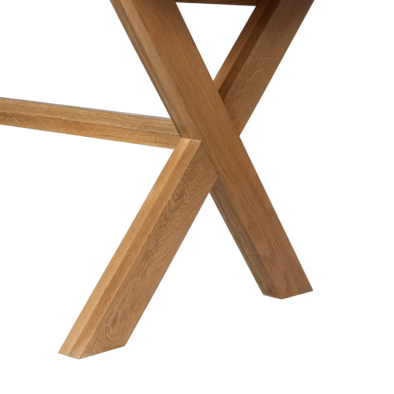 Hocombe 8-10 Seat Extending Dining Table - Oak - Image 9