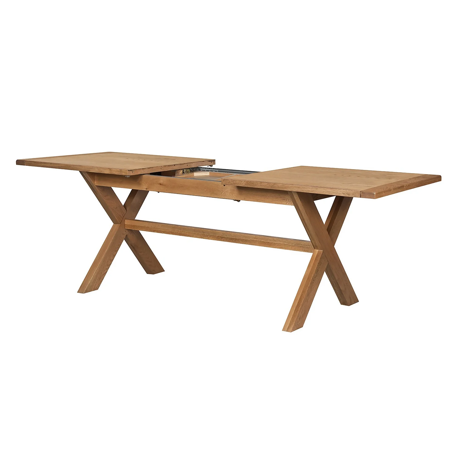 Hocombe 8-10 Seat Extending Dining Table - Oak - Image 5