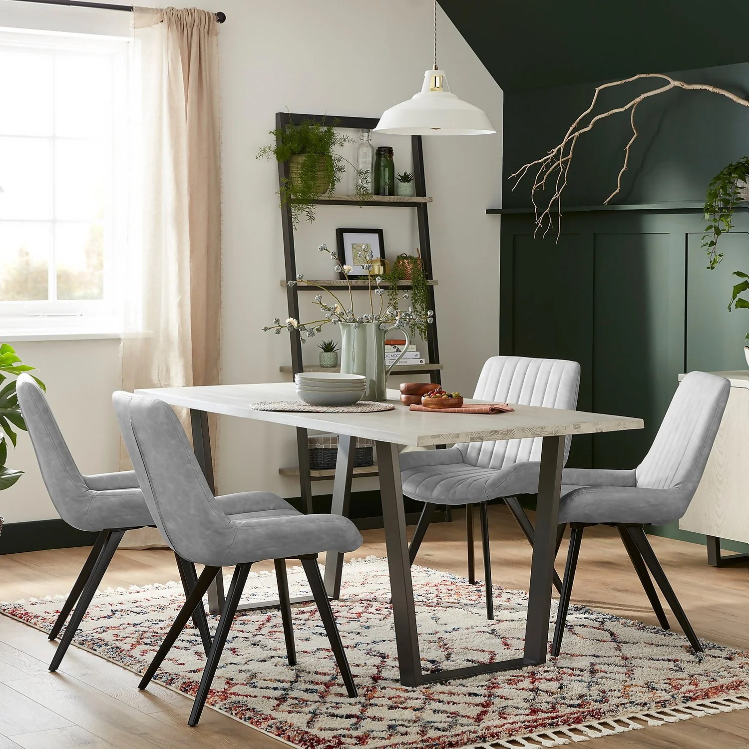 Dalston Dining Chair - Set Of 2 - Silver - Image 2