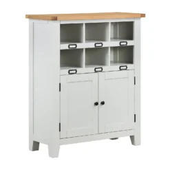 Ashstead Shoe Cupboard - Oak & Ivory