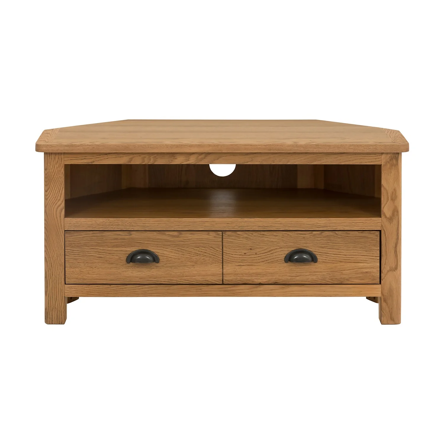 Norbury Corner TV Stand - Oak - Image 4