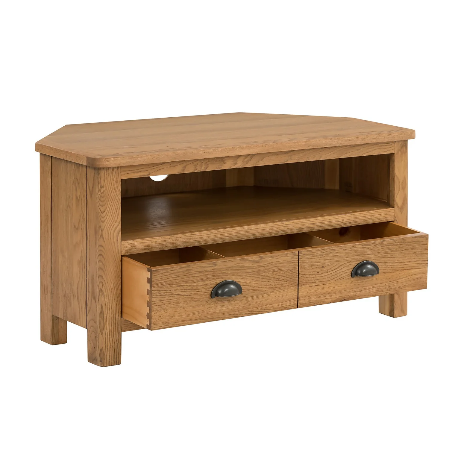 Norbury Corner TV Stand - Oak - Image 3
