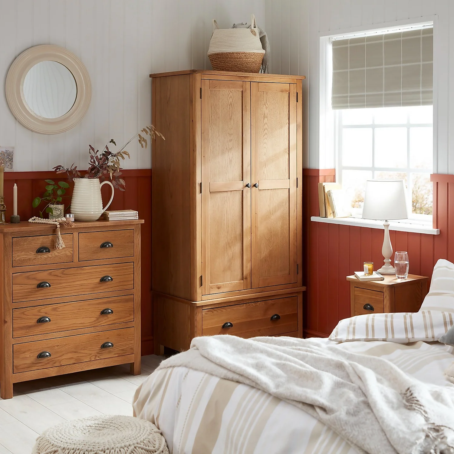 Norbury 5 Drawer Chest - Oak - Image 2