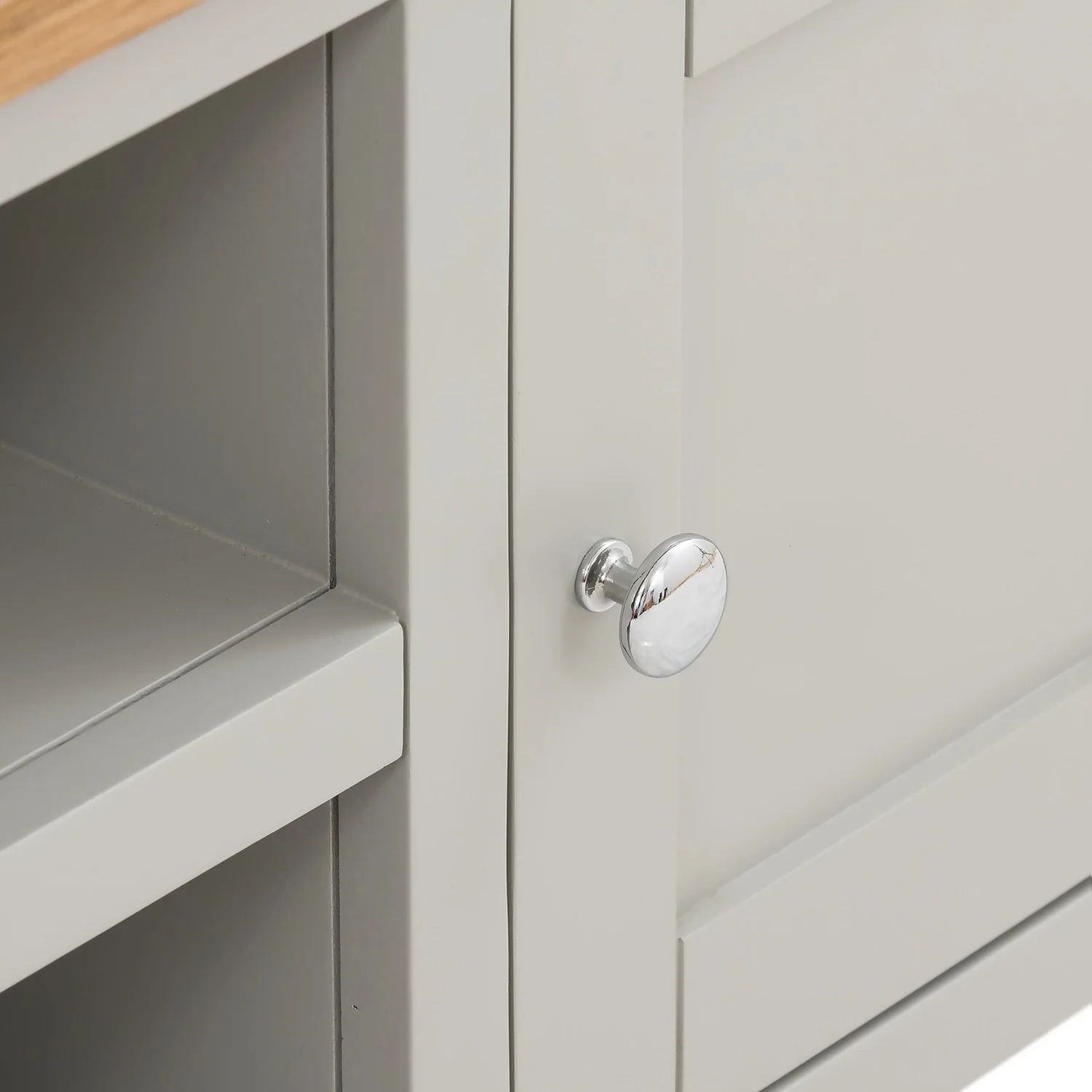 Norbury Wide TV Stand - Grey - Image 8