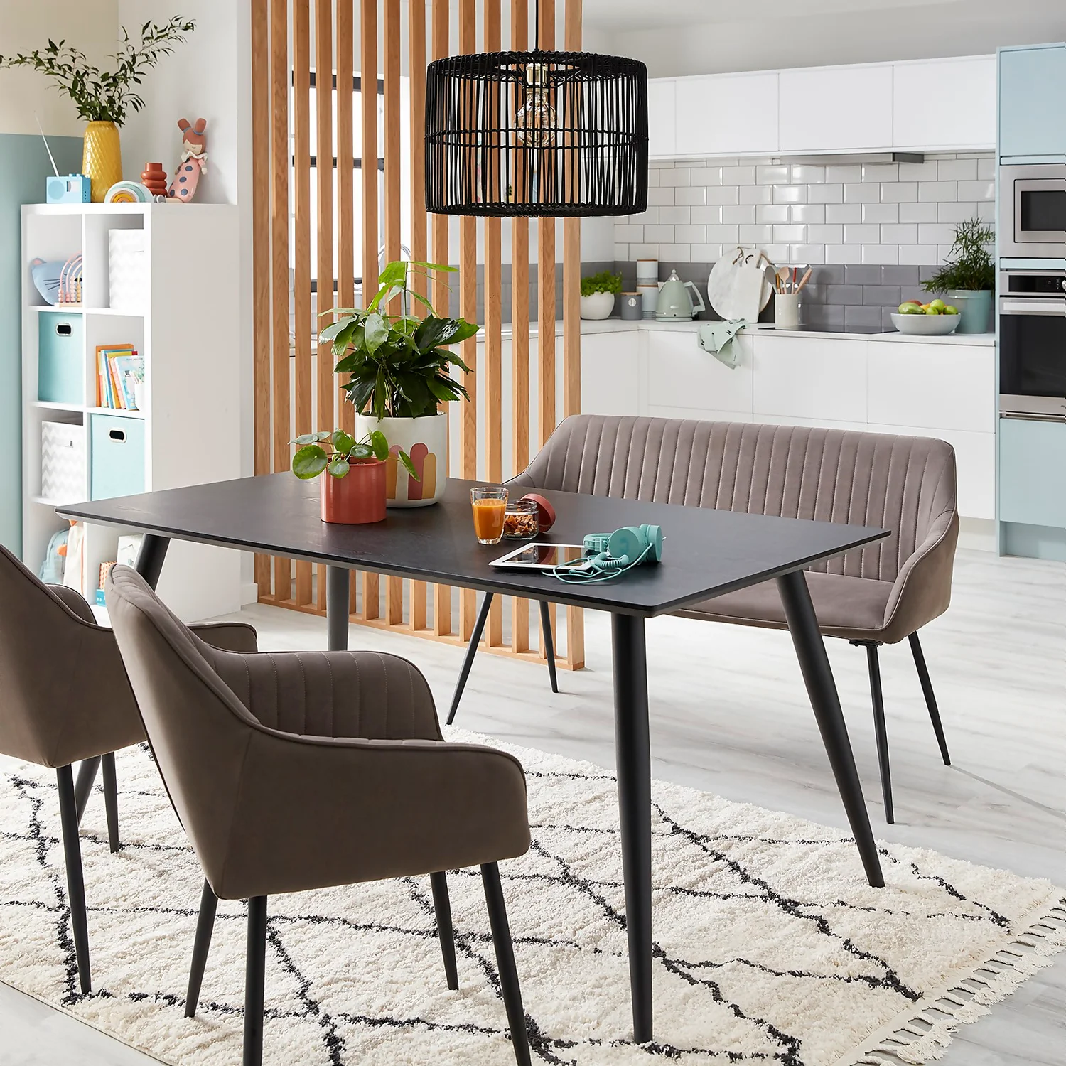 Archer Backed Bench - Elephant - Image 2