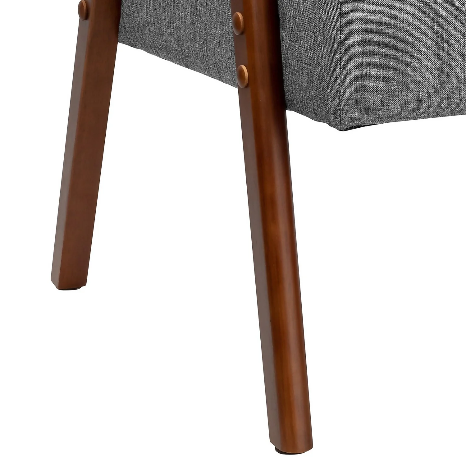 Alex Mid Century Armchair - Grey - Image 7