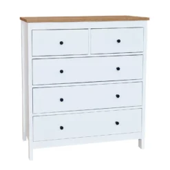 Ren 5 Drawer Chest - White