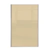 Loft Sliding Wardrobe Door Cream Glass With Silver Frame (W)914mm