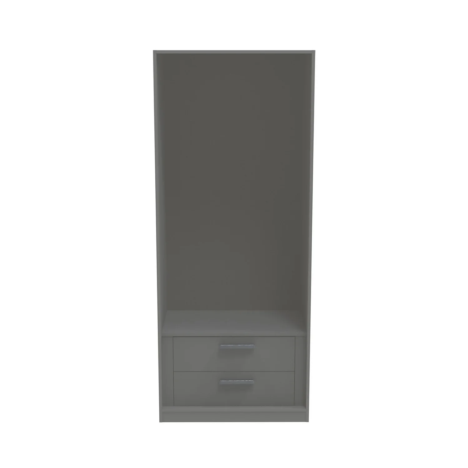 House Beautiful Internal Built-In Two Drawer Unit For Double Wardrobe - Grey - Image 2