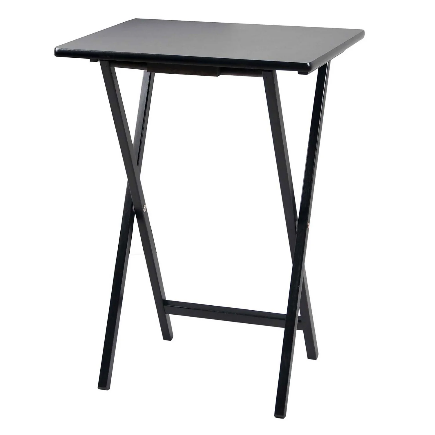 Wooden Folding Table - Black
