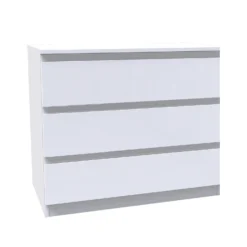 House Beautiful Escape Wide Chest Of Drawers - Gloss White Handleless (W) 900mm X (H) 756mm