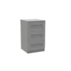 House Beautiful Realm Narrow Chest Of Drawers - Grey Shaker (W) 450mm X (H) 756mm