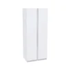 House Beautiful Escape Double Wardrobe, White Carcass - Gloss White Handleless Doors (W) 900mm X (H) 2196mm