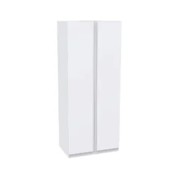 House Beautiful Escape Double Wardrobe, White Carcass - Gloss White Handleless Doors (W) 900mm X (H) 2196mm