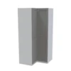 House Beautiful Realm Corner Wardrobe, White Carcass - Grey Shaker Doors (W) 1053mm X (H) 2196mm