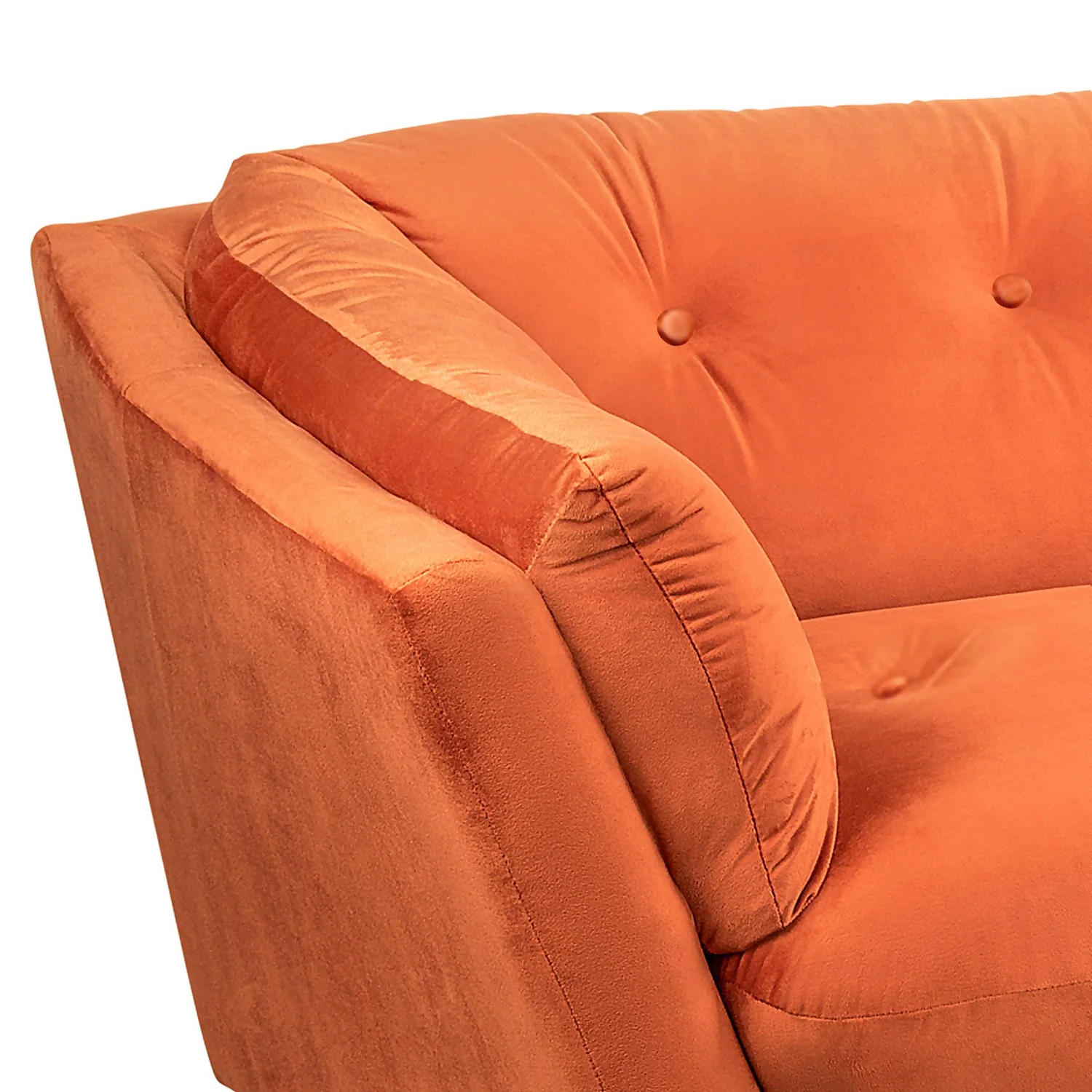 The Snuggler Button Chair - Burnt Orange - Image 4